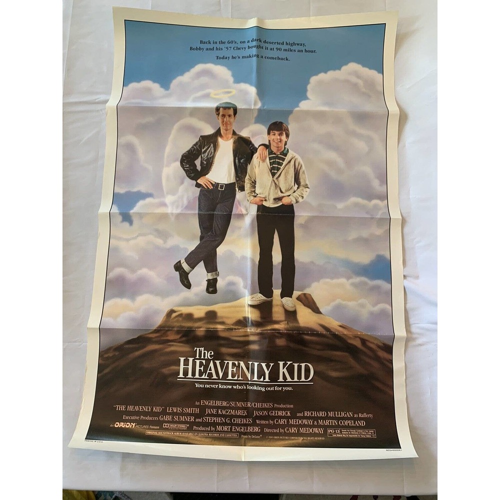 The Heavenly Kid 1985 One Sheet Movie Poster - Folded - Jason Gedrick
